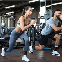 CW CW1102 TPE Écologique 6,5 kg Bandes de Résistance Sangles de Cheville Ensemble de Fitness Manchettes de Soutien à Anneau en D Équipement de Yoga et de Gym Protection des Jambes
