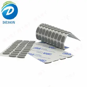 Deson gomma personalizzata in silicone trasparente die antiscivolo nastro biadesivo lato posteriore gambe rotonde punti piedi paraurti in pad