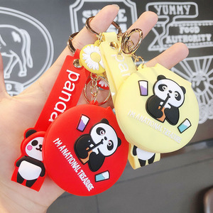 Espejo de Maquillaje Plegable Portátil con Llavero, de Silicona Resistente a Impactos, Ligero, para Retoques en Movimiento, para Viajes y Uso Diario - Product Image 1