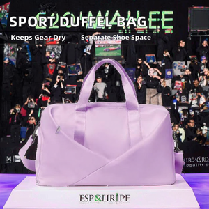 Sports Fitness Yoga Waterproof External <b>Frame</b> Canvas Luggage Tote Duffel Travel Bag with Shoe Compartment 30-40L - Product Image 2