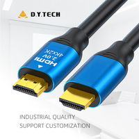 Câble tressé numérique HD 4K ultra haute qualité personnalisé pour HDMI 2.0, ordinateur portable, PS4, téléviseur, moniteur d'ordinateur avec gaine en PVC pour HDTV