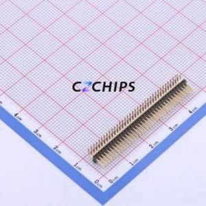 X1321WR-2x36J-C40D18 Pin Header Bent Lead Through Hole,P=1.27mm Connector 2x36P 1.27mm 1.27mm Pin Header - Product Image 1