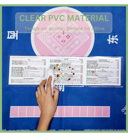 Organisateur et étui de rangement pour cartes de mahjong avec logo personnalisé Haoran, en PVC transparent
