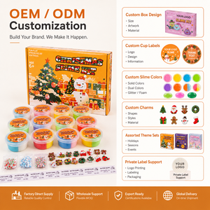 Kit de Slime Navideño, Regalos para Bolsas de Sorpresas, Slime Colorido para Fiestas Infantiles, Slime Suave y No Pegajoso al por Mayor - Product Image 6