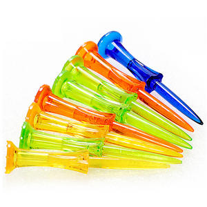 Tee de golf en bois durable Passen avec chevilles en forme de roue, accessoires multicolores à faible résistance, options de longueur de 70 mm et 83 mm - Product Image 3