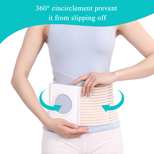 Ceinture de soutien pour stomie pour hommes et femmes Ceinture élastique de prévention des hernies, soutien abdominal pour soins de stomie renforce les sacs de colostomie - Product Image 5