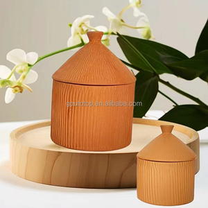 Pot à bougie <span class=keywords><strong>en</strong></span> céramique vide <span class=keywords><strong>en</strong></span> gros <span class=keywords><strong>avec</strong></span> <span class=keywords><strong>couvercle</strong></span>, pot à bougie cylindrique <span class=keywords><strong>en</strong></span> <span class=keywords><strong>terre</strong></span> <span class=keywords><strong>cuite</strong></span> imprimé pour la Saint-Valentin - Product Image 4