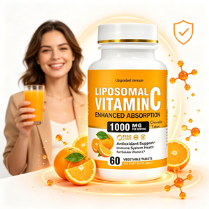 Großhandel Großmengenlieferung Niedriger MOQ Private Label Nahrungsergänzungsmittel-Fabrik Liposomale Vitamin-C-Tabletten - Product Image 3