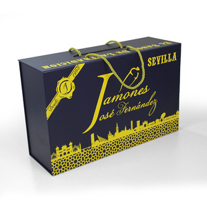 Custom Logo <b>Magnetic</b> Packaging Personalized Box Handle Folding Rigid Cardboard Paper Favrate Orange Gift Box - Product Image 3