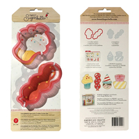 Moule à biscuits en plastique Sweet Sugarbelle Celebrate Fondant Biscuit Fondant Dough Cookie Cutter pour glaçage royal