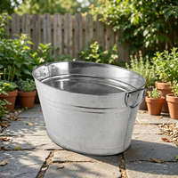 Seau à glace moderne de luxe en acier galvanisé durable pour les fêtes