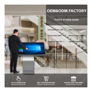 43 Inch <b>Touch</b> 4K Interactive Signage Displays Digital <b>Screens</b> Information Window All in One Interactive Kiosk - Product Image 5
