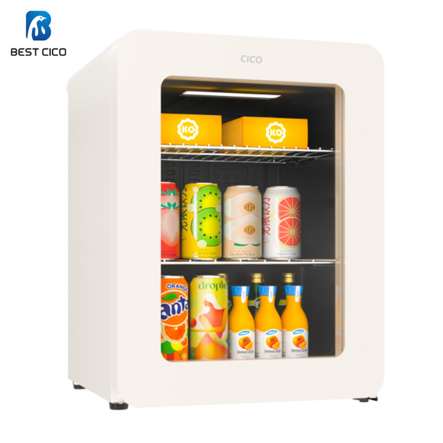 CICO 48L Retro Beverage Fridge: 40-Can Compressor Cooler with Efficient Cooling, Retro Mini Refrigerator Design