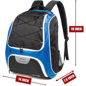 Bolsa de béisbol juvenil BSCI, mochila de softbol y T-Ball con soporte externo para casco y compartimento para zapatos para mujeres y hombres - Product Image 5