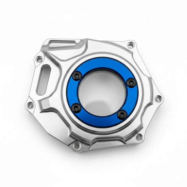 2219 Aluminum Alloy Anodized Motorcycle Clutch Cover Precision CNC Milling Machined Parts CNC Machining Customization