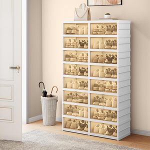 Caja de Almacenamiento de Zapatos de Plástico Transparente, Plegable y Apilable, Rectangular, Moldeada por Inyección de PP+PC, 22L, Precio de Fábrica al por Mayor, Inthetrend - Product Image 3