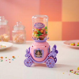 Vente en gros de jouets en plastique de dessin animé en forme de camion de <span class=keywords><strong>princesse</strong></span> avec des bonbons moelleux - Product Image 2
