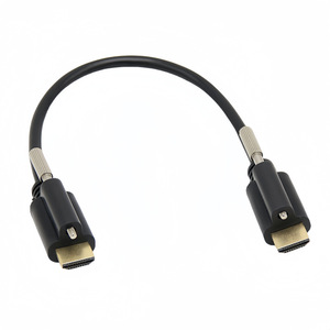HDMI 2.0 Male To Male <b>Cable</b> <b>With</b> Locking Screws 4K 60Hz High Definition Audio Video Connector Copper Wire Gold Plated - Product Image 3