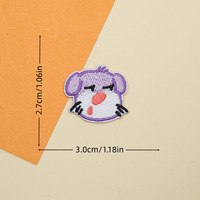 Patchs brodés d'animaux mignons, thermocollants ou à coudre, adaptés aux accessoires vestimentaires DIY tels que vêtements, sacs et chapeaux