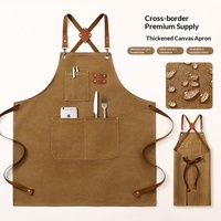 Tablier de Barbier en Coton Sans Manches avec Logo Personnalisé - Écologique et Durable pour Coiffeurs