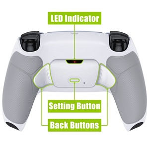 White Textured <b>Grip</b> Gamepad Paddle Extension Key Back Clip Button Joystick Rear Game Accessories Back Paddle Kits for PS5 - Product Image 3