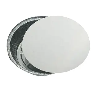 7 8 9 Inch Ronde Wegwerp Aluminiumfolie Voedsel Containers Ronde Vormige Pizza Folie Bakken Pan Met Deksels