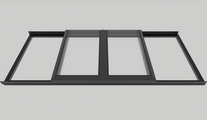 Claraboya Eléctrica de Aleación de Aluminio HUANYA OEM, Diseño Moderno, Vidrio Laminado, Resistente a Huracanes y Viento, Estilo Abatible, Minimalista - Product Image 2
