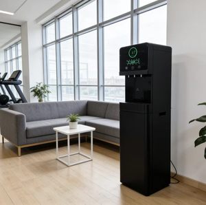 Distributeur d'eau chaude en acier inoxydable avec filtration automatique, utilisation commerciale, design à chargement par le haut, certifié CE, 3 robinets à eau - Product Image 1