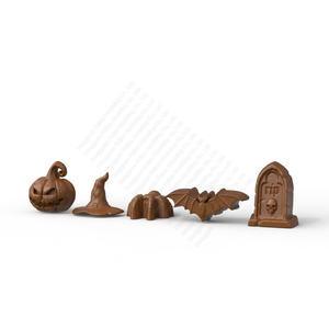 Moule en silicone H1 Halloween 5 en 1 pour chocolat, bougies et autres créations - Product Image 3