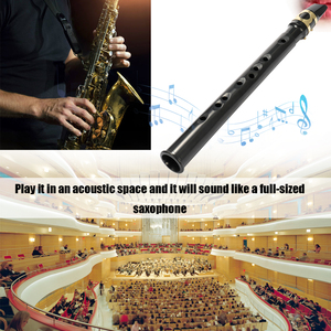 Mini <span class=keywords><strong>saxophone</strong></span> portable 8 trous, instrument à vent léger, élégance classique, <span class=keywords><strong>saxophone</strong></span> professionnel pour performance scénique - Product Image 6
