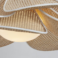 Lampe suspendue en rotin de couleur personnalisée, éclairage de la plus haute qualité, décoration, forme personnalisée, lampe suspendue, décoration intérieure