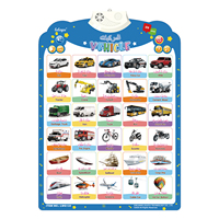 Parler affiche murale bilingue apprendre les mots islamiques arabes et anglais avec des boutons sonores jouet éducatif pour enfants