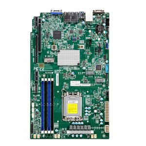 Carte mère de serveur Supermicro X13SCW-F Intel <span class=keywords><strong>Xeon</strong></span> E-2400 prise unique LGA-1700 Intel C266 8 * SATA3 DDR5 1 * PCIe 5.0x16 2 * LAN VGA - Product Image 2