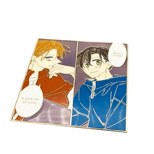 <span class=keywords><strong>Prix</strong></span> d'usine – Épingles de revers personnalisées en émail dur plaqué or, forme mini banane avec visage souriant - Product Image 2