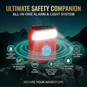 Alarma <span class=keywords><strong>de</strong></span> Seguridad para Acampar al Aire Libre, Alarma para Cerradura <span class=keywords><strong>de</strong></span> Puerta <span class=keywords><strong>de</strong></span> <span class=keywords><strong>Hotel</strong></span>, Dispositivo <span class=keywords><strong>de</strong></span> Seguridad Portátil para Viajes - Product Image 5