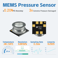 Capteur de pression 0-40kPa SPI/I2C WF5817D, capteurs de pression ultra compacts pour BPM et médecine et électronique saine et grand public