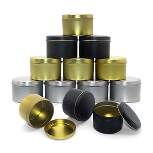 Latas De Metal Para Velas Decorative <strong>starburst</strong> Tin Gift Round Can <strong>Candy</strong> Embossed Tin Box Custom Candle Jars Metal - Product Image 1