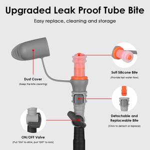 Bolsa de Hidratación Utobest de 3L, Lavable, con Abertura Ancha y Varilla de Limpieza, Tubo Antiderrames de Repuesto para Chaleco de Maratón - Product Image 4