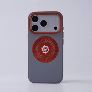 เคสโทรศัพท์หนัง PU หรูหราแบบแม่เหล็กสำหรับ iPhone 17 16 Pro Max 17 Air พร้อมรูระบายความร้อนโลหะ ป้องกันด้านหลัง - Product Image 1