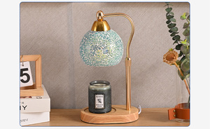 Lámpara de mosaico LANJO, calentador de velas eléctrico, brillo ajustable, lámpara de aromaterapia, para mesa, uso en interiores - Product Image 2