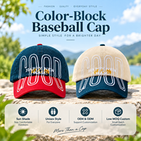 Casquettes de baseball sportives personnalisées à blocs de couleur léopard pour hommes et femmes, logo brodé, 100 % coton, petite série, marque streetwear