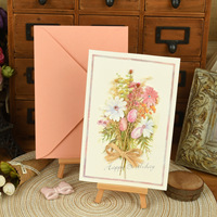 Cartes d'invitation de mariage élégantes et écologiques avec enveloppe, ensemble de cartes en papier floral découpées au laser, personnalisées et imprimées