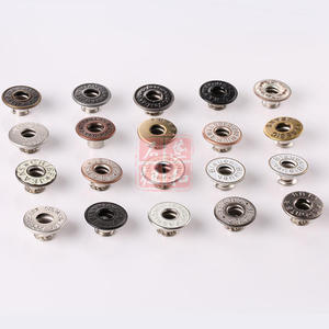 Denim Snap Button 17mm15mm Round Brass Nickel-Free T-Shaped Buckle Metal Garment Accessory - Product Image 1