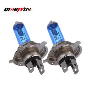 Ampoules de phares halogènes automobiles QIDEWIN H1 H3 H4 H7 9005 9006 H11 55W 100W Type à lentille bleue - Product Image 1