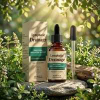 Gouttes liquides de drainage lymphatique OEM sans alcool, mélange à base de plantes pour le soutien circulatoire, l'équilibre hydrique et le bien-être immunitaire