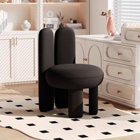 Tabouret de maquillage tendance avec oreilles de lapin, chaise d'appoint individuelle pour salon, chambre, salle à manger, mobilier de maison