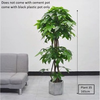 Fausse plante Plantes Artificielles Unique En Plastique faux banyan Arbre avec Pot arbres artificiels Décoration Intérieure