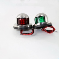 Lampe latérale de Navigation en acier inoxydable, éclairage LED, pour bateau, Yacht, bateau, rouge ou vert, DC 12V