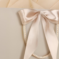 Juego de Bolsas de Regalo Color Dorado Champán, Bolsa de Papel para Compras con Papel de Seda y Tarjeta de Felicitación para Bodas y Comercios