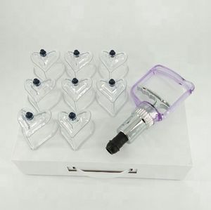 4 pièces/ensemble en plastique amour coeur forme ventouses ensemble étoile ventouses thérapie avec aspirateur pour corps Hijama tasses pour Ventouse <span class=keywords><strong>Massage</strong></span> - Product Image 5